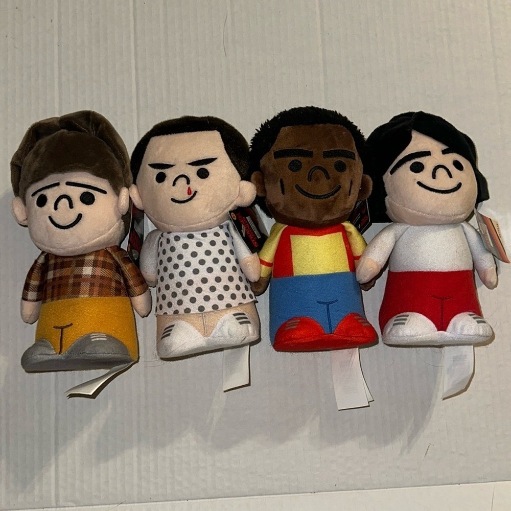 Stranger Things Mini Plush Set Eleven Lucas Will Mike Netflix Kcare NWT 4 Pack
